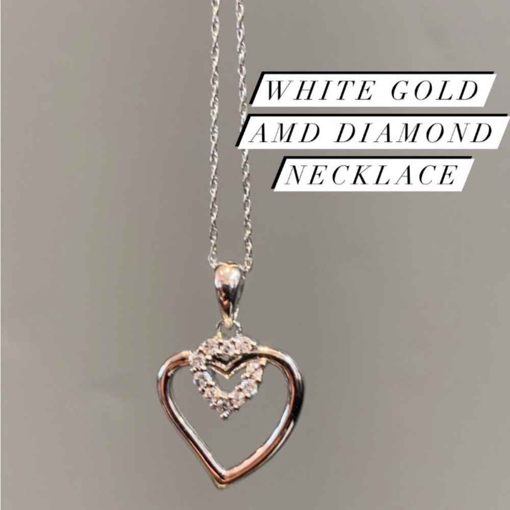 Diamond heart necklace